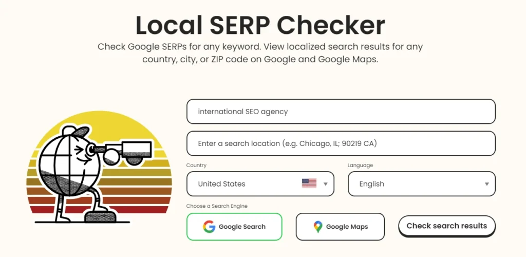 Local SERP checker