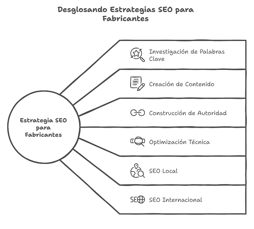 Estrategia SEO para fabricantes